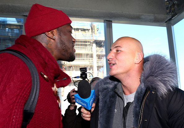 DEONTAY WILDER & ARTUR SZPILKA NEARLY COME TO BLOWS DURING WORLD TRADE CENTER PHOTO-OP