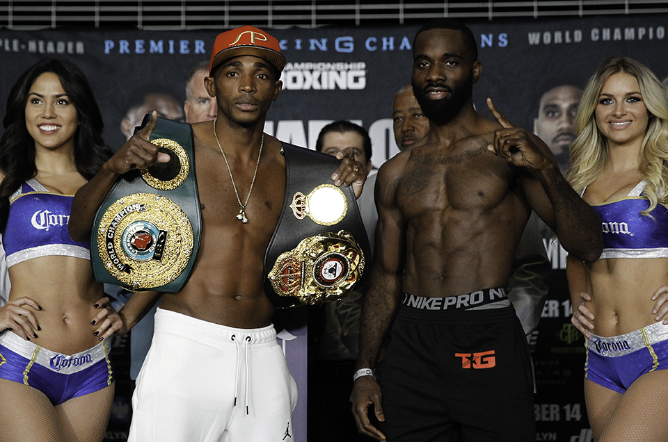 SHOWTIME CHAMPIONSHIP BOXING 154-Pound Tripleheader Official Weights & Weigh-In Photos