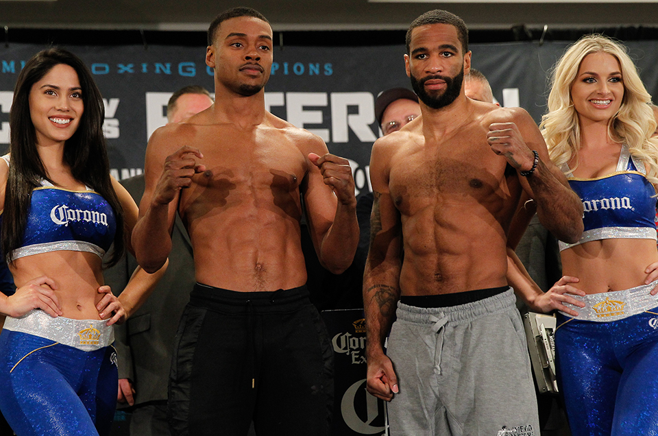 Errol Spence Jr. vs. Lamont Peterson Official Weights & Weigh-In Photos