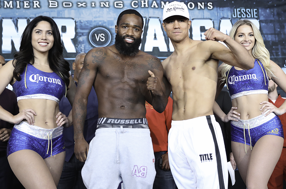 ADRIEN BRONER vs. JESSIE VARGAS FINAL WEIGHTS, QUOTES, PHOTOS & COMMISSION OFFICIALS FOR MAIN EVENT TOMORROW LIVE ON SHOWTIME®